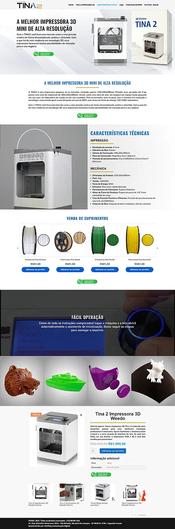 Tina 2 SHOP – Ecommerce – Fesmo Tina 2 SHOP - Ecommerce - Fesmo