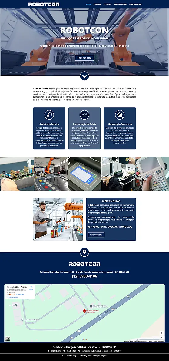 Robotcon – Manutenção de robôs industriais Robotcon - Manutenção de robôs industriais