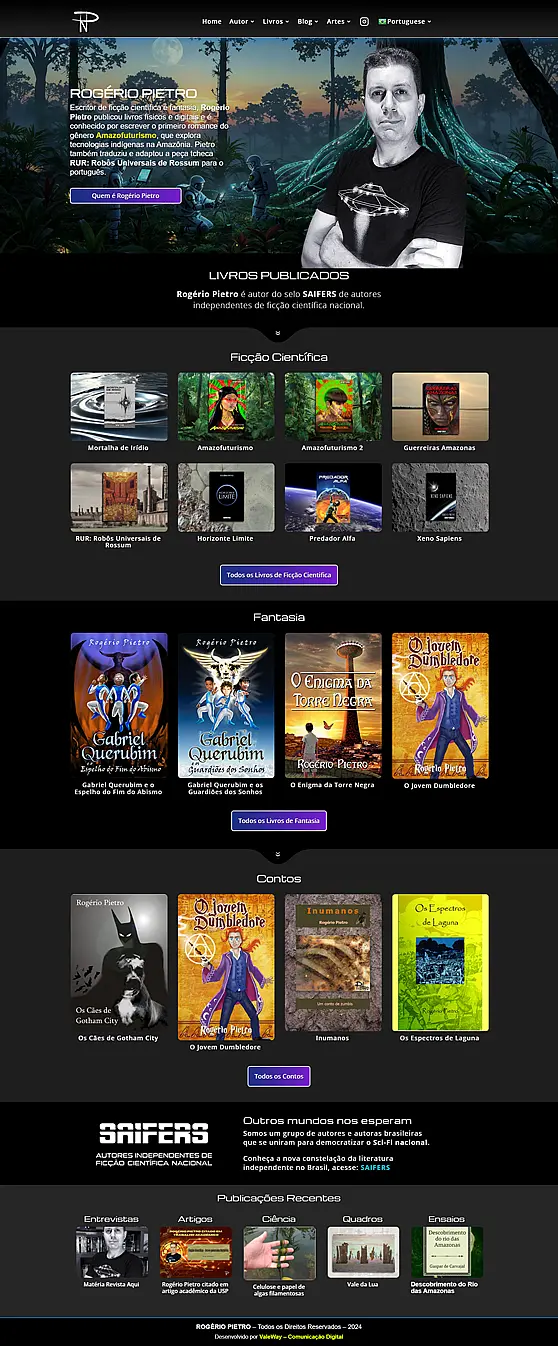 Escritor Rogério Pietro