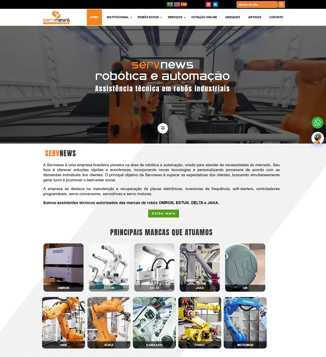 servnews robotica - Soluções Digitais | São José dos Campos - SP