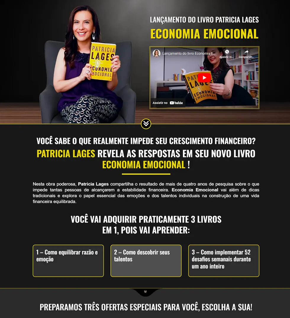 Patricia Lages Livro Economia Emocional - Soluções Digitais | São José dos Campos - SP