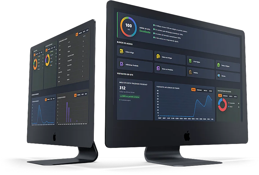 DashBoard - Informações detalhadas do seu site DashBoard - Informações detalhadas do seu site